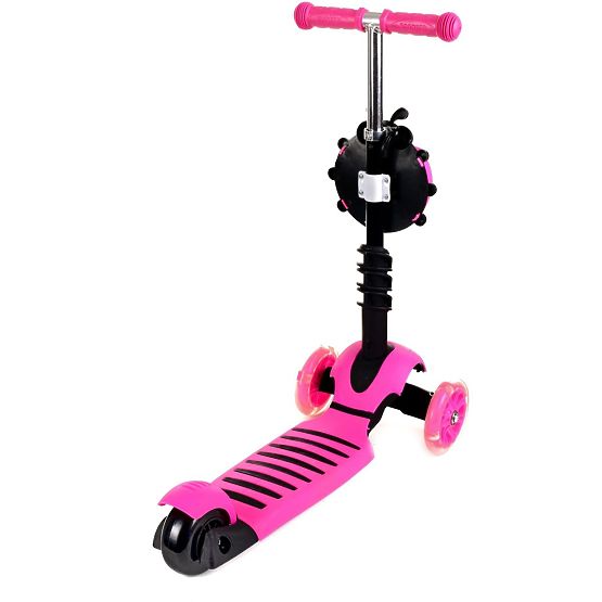 Children push bike a scooter Ladybird - pink