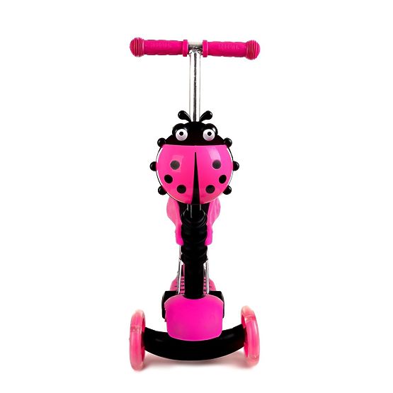 Children push bike a scooter Ladybird - pink