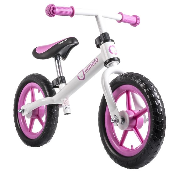 Children push bike LIONELO Fin Plus - white