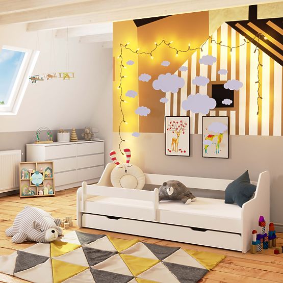 Children's Bed ACTIV 160x80 White + Mattress