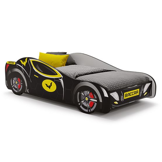 Children's Bed Car Batcar Black 140x70