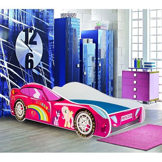 Children's Bed Car Pink Car 140x70