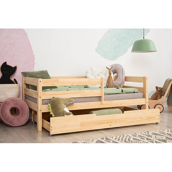 Children's Bed CPD Mila Plus with Drawer - Natural