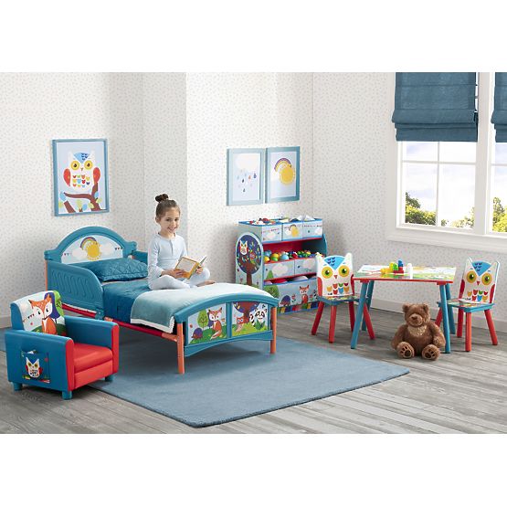 Children's bed Forest animals