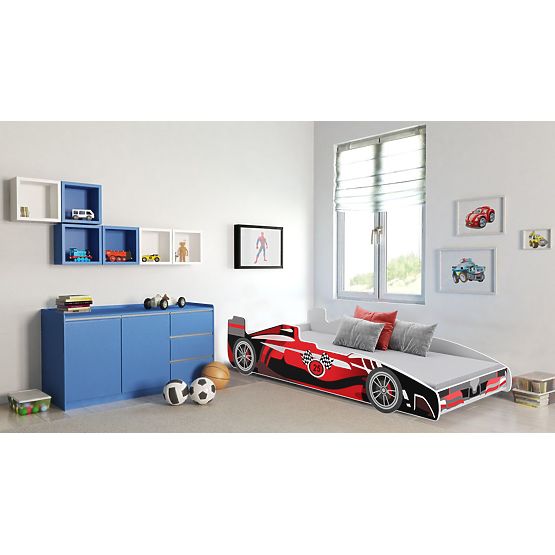Children's Bed FORMULA Red 160x80 cm