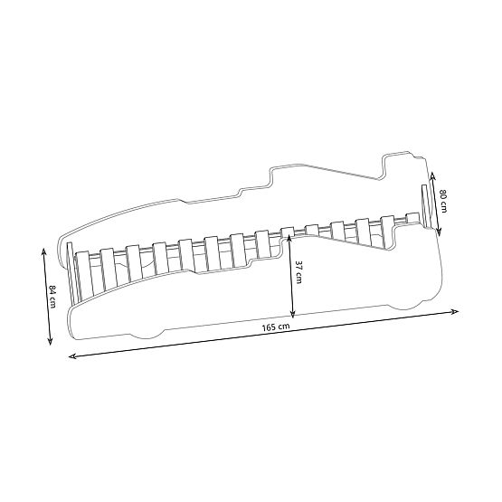 Children's Bed FORMULA Red 160x80 cm