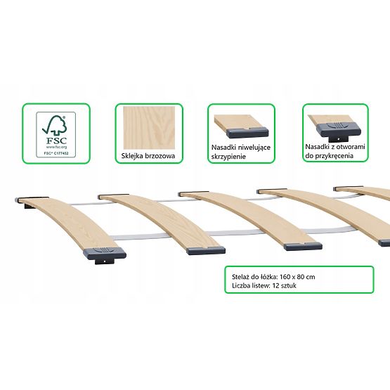 Children's Bed FORMULA Red 160x80 cm