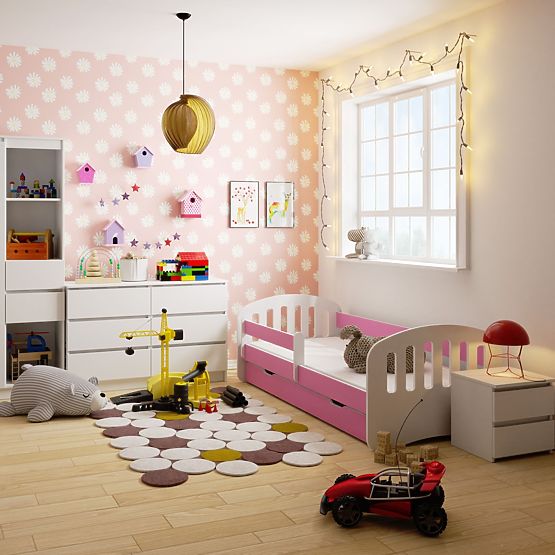 Children's Bed PLAY 180x80 Pink + Mattress