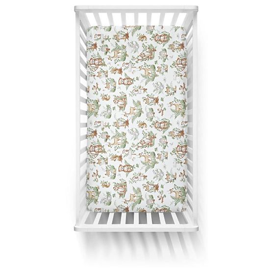 Children's bed sheet - animals in thickets