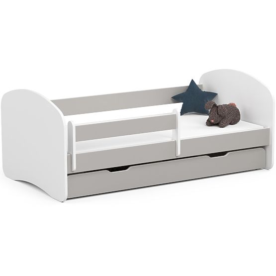 Children's Bed SMILE 160x80 Grey + Mattress