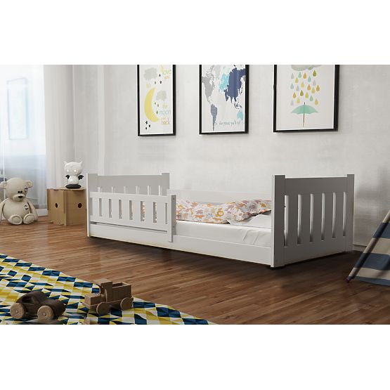 Children's Bed Tom - White, Low