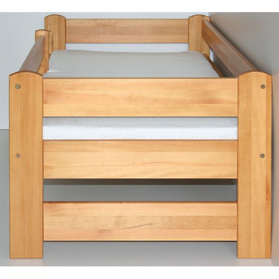Children's Bed with Safety Rail - Alder