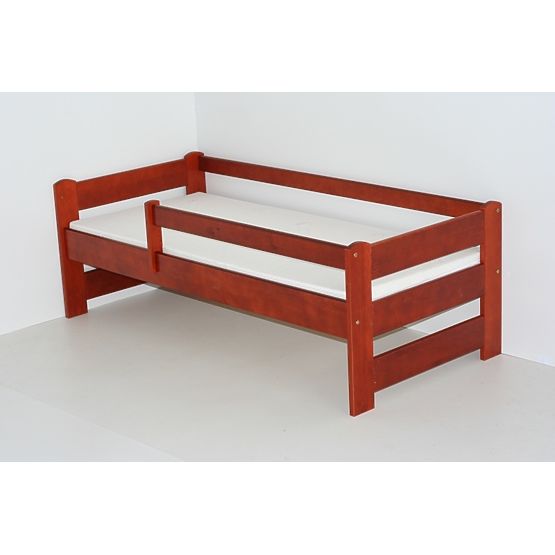 Children's Bed with Safety Rail - Cherry