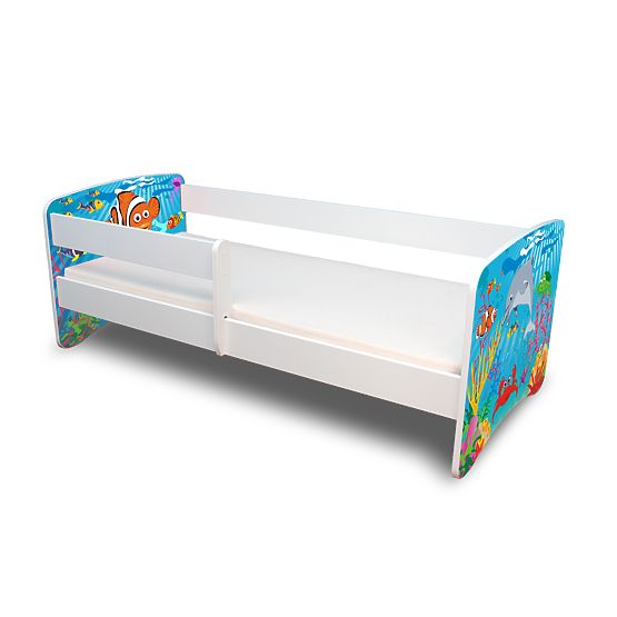 Children's Bed with Safety Rail - Ocean