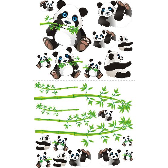 Children's Bed with Safety Rail - Panda