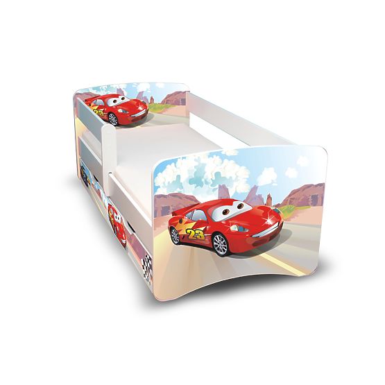 Children's Bed with Safety Rail - Racer