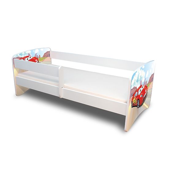 Children's Bed with Safety Rail - Racer