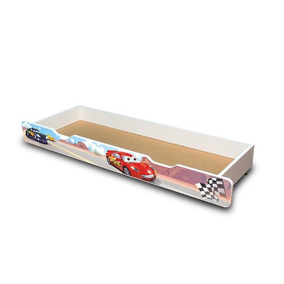 Children's Bed with Safety Rail - Racer