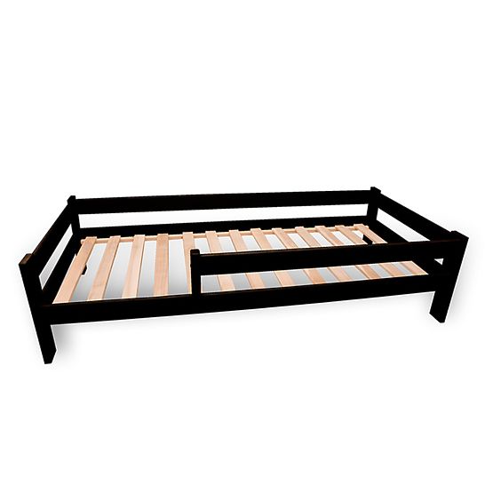 Children's Bed with Safety Rail - Wenge