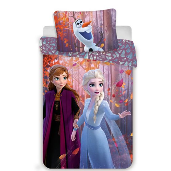 Children's bedding 140 x 200 cm + 70 x 90 cm cm Frozen Anna and Elsa
