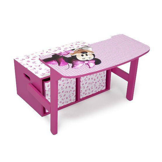 Kids' Bench with Storage Space - Minnie Mouse