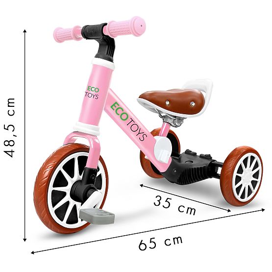 Children's bike Ellie 3in1 - pink