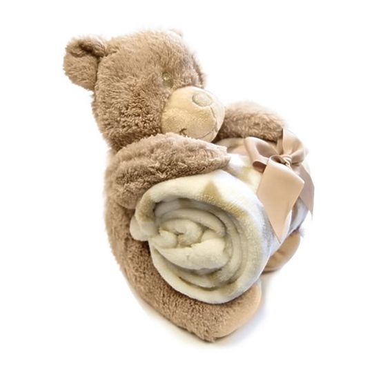 Children's blanket with teddy bear