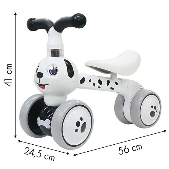 Children's bouncer Dog - black and white