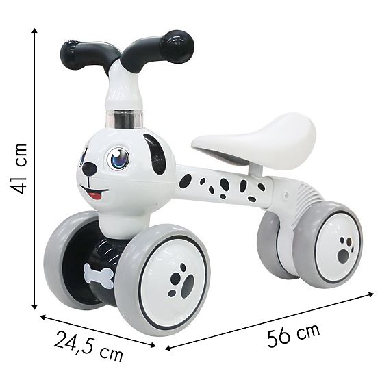 Children's bouncer Dog - black and white