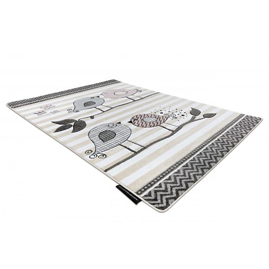 Children's carpet PETIT - Birds - beige-white