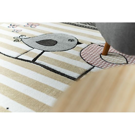 Children's carpet PETIT - Birds - beige-white