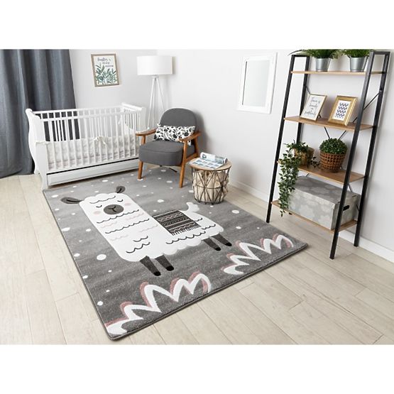 Children's carpet PETIT - Lama - gray