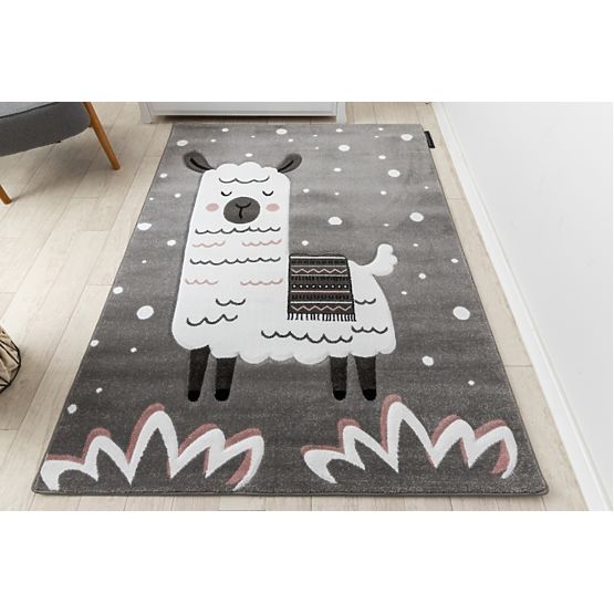 Children's carpet PETIT - Lama - gray