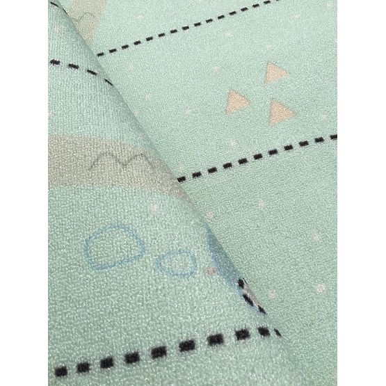Children's rug Treasure map - mint