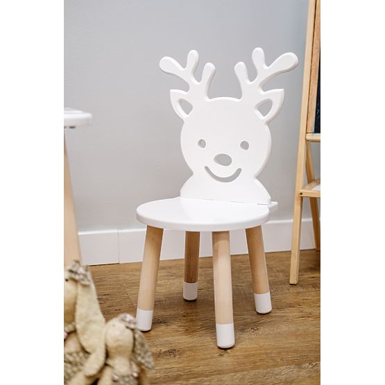 Children's chair - Deer - white