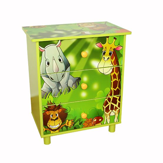 Children's chest of drawers Jungle