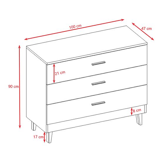 Children's chest of drawers KUBI