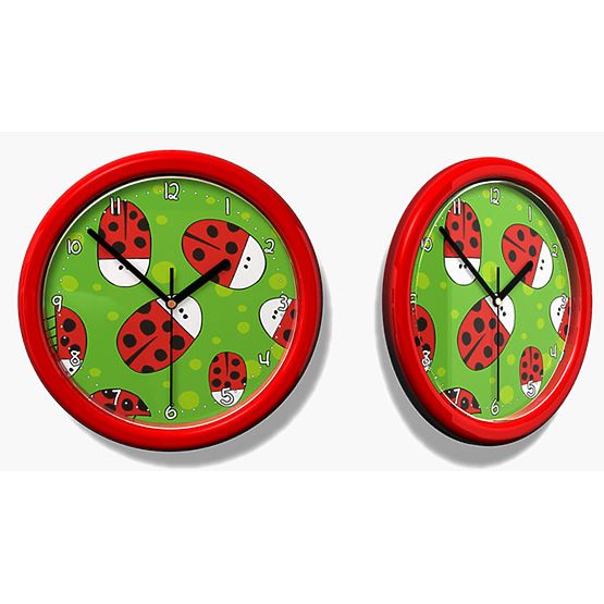 Children's Clock No. 03 - Ladybirds