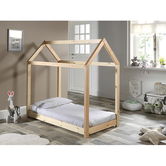 Children's House Bed Cabane - Natural