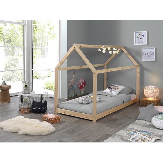 Children's House Bed Cabane - Natural