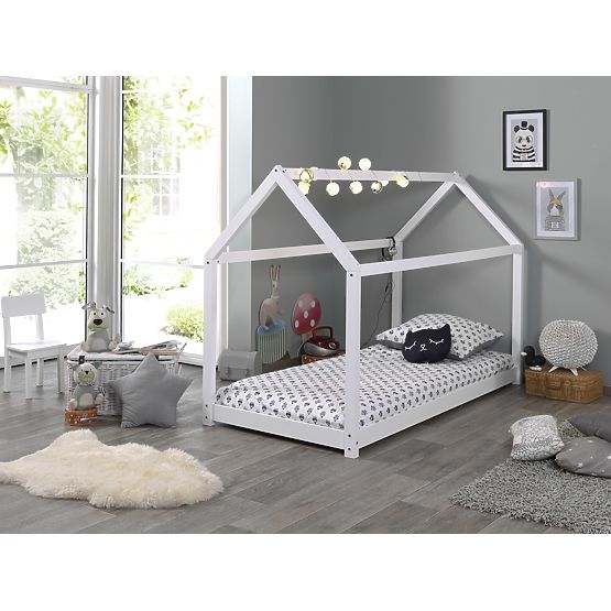 Children's House Bed Cabane - White