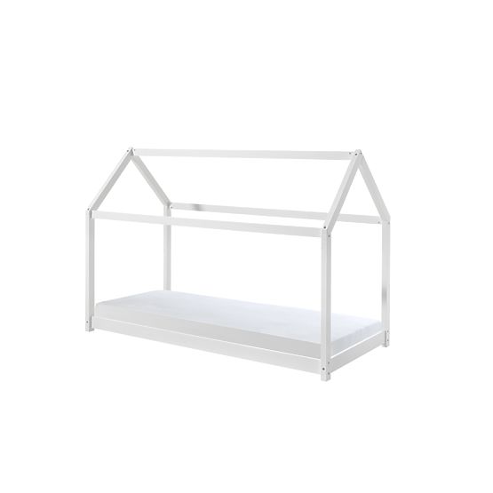 Children's House Bed Cabane - White