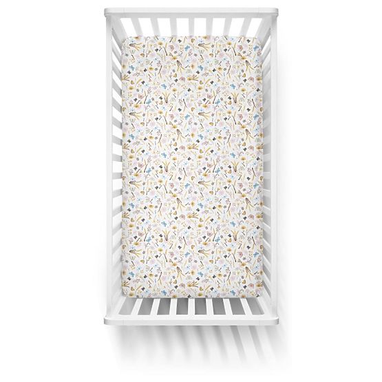 Children's cotton bed sheet - summer meadow