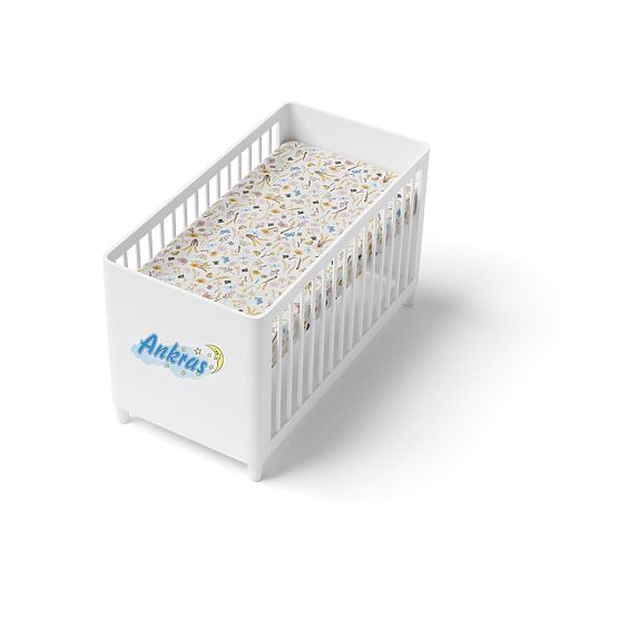 Children's cotton bed sheet - summer meadow