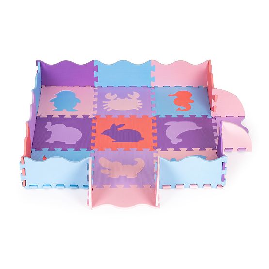 Children's educational foam mat - puzzle animals