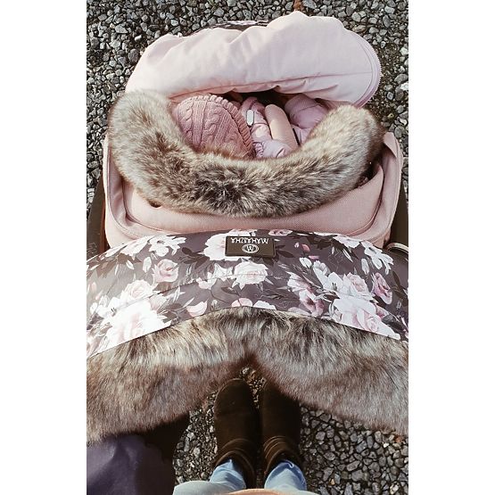 Children's fleece jacket Night flowers