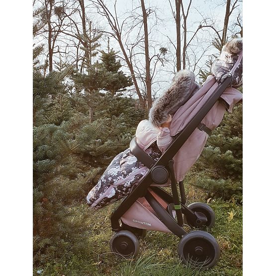 Children's fleece jacket Night flowers