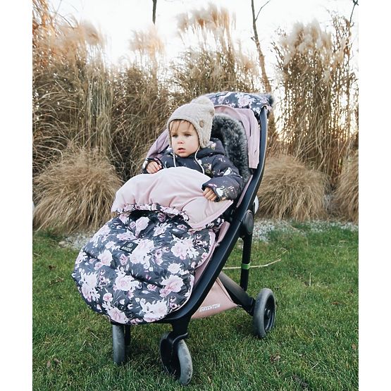 Children's fleece jacket Night flowers