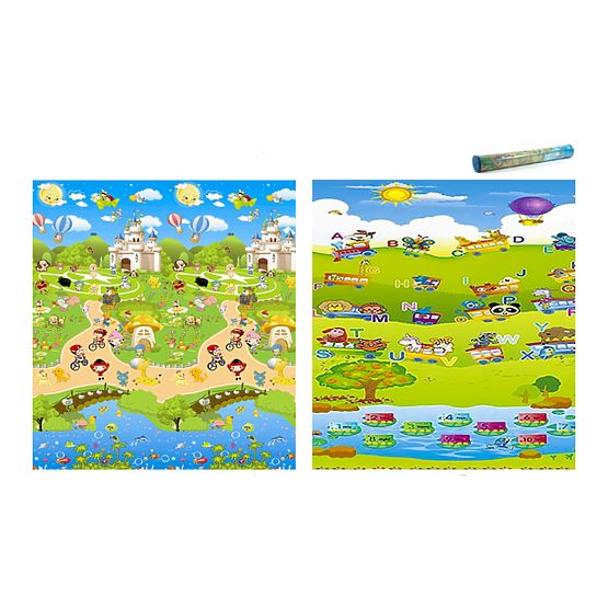 Children's Foam Play Mat - Train + Fairy Town
