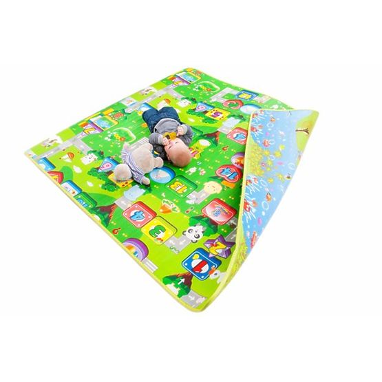 Children's foam rug - fruity numbers + marine world